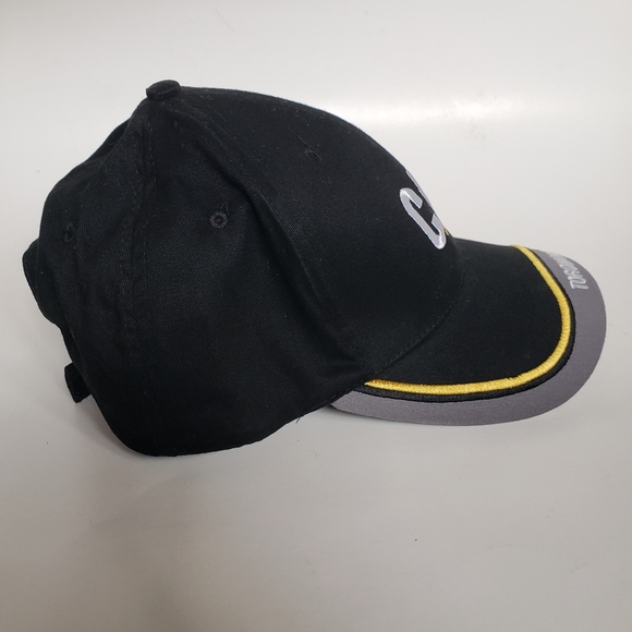 CAT Caterpillar Toromont embroidered logo trademark baseball cap hat black OS - Picture 10 of 10